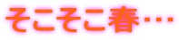 そこそこ春…